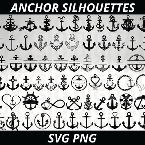 Anchor Svg Nautical Svg Anchor Clipart Marine Svg Heart Etsy