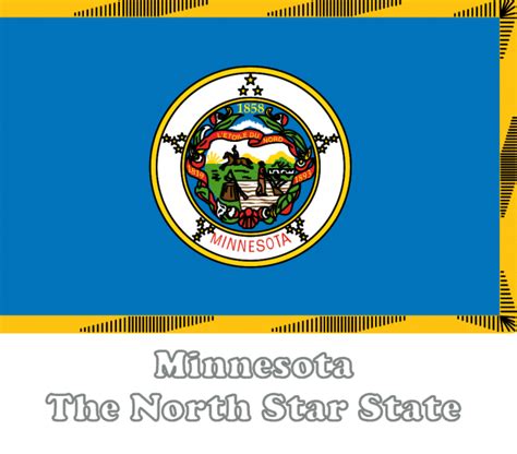 Large Horizontal Printable Minnesota State Flag From Netstatecom