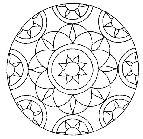Kleurplaat Mandala Mandala Tekenen Makkelijk Kleurplaten