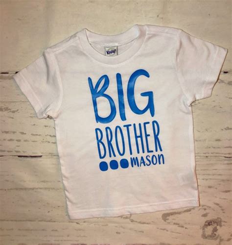 Big Brother Little Brother Shirts Personalized Brother Etsy
