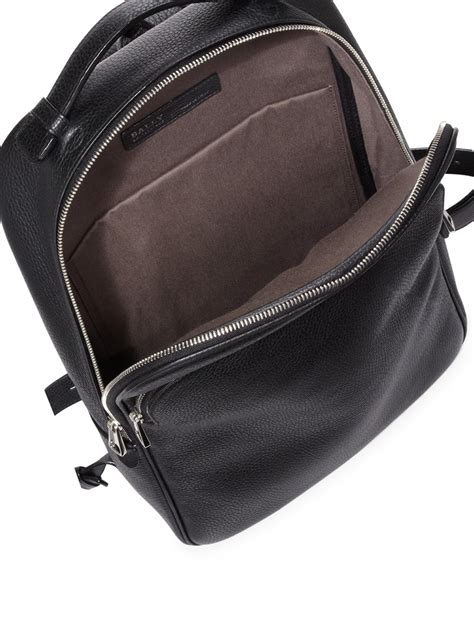 Lyst Bally Leather Backpack In Black For Men