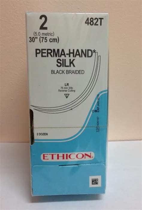 Ethicon 482t Perma Hand Silk Suture