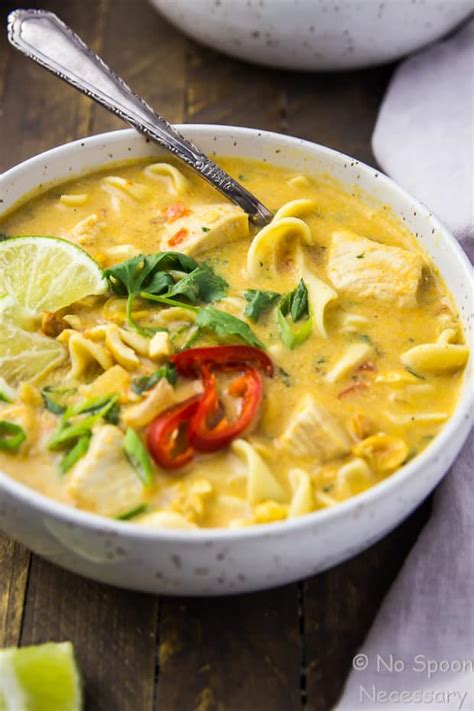 Coconut Curry Chicken Noodle Soup Full Of Life Recipe