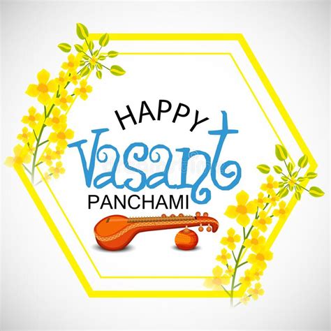 Happy Vasant Panchami Stock Illustration Illustration Of Decoration 169965080