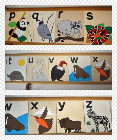 Zoo Animal Alphabet Letters Cute Animal Zoo Alphabet Letter P For