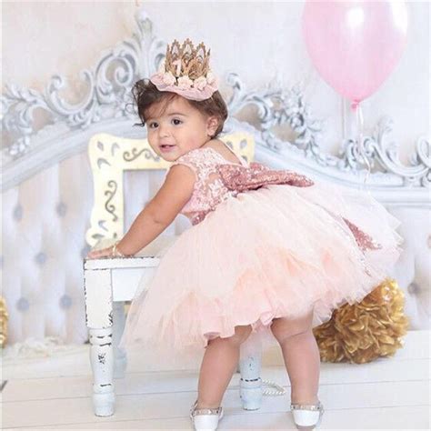 2021 Newborn 1 2 Years Little Dress 1st First Baby Girl Birthday Outfit