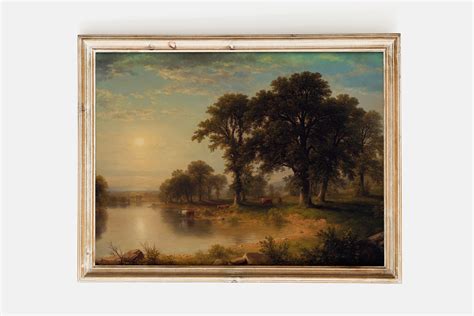 Asher Brown Durand Summer Afternoon 1865 Landscape Etsy Uk