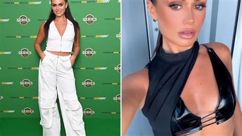 Love Islands Olivia Hawkins Sizzles In Skintight Latex Bra And Cut Out Dress Ahead Of Epic