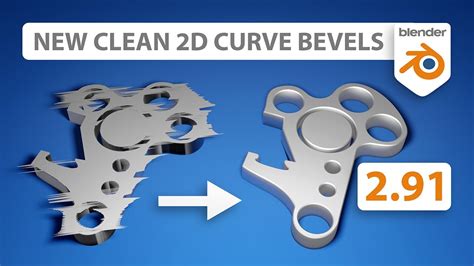 New Clean 2d Curves Bevels In Blender 291 With This Simple Trick