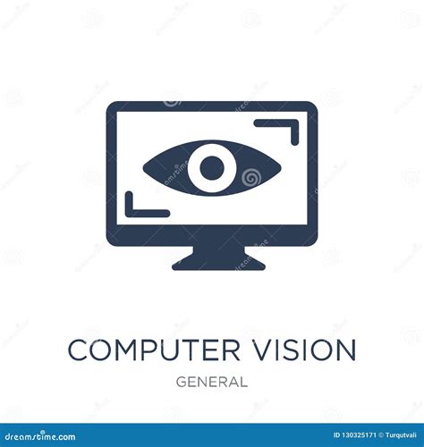 Computer Vision Icon Trendy Flat Vector Computer Vision Icon On Stock