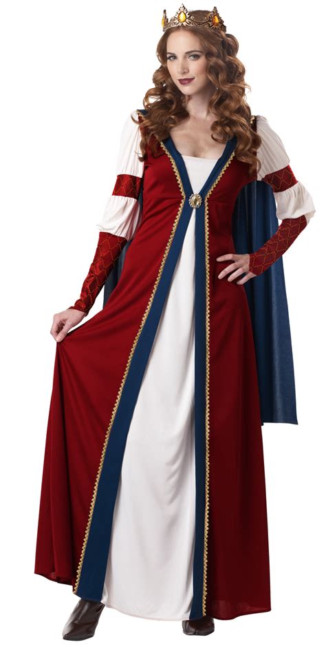 deluxe medieval renaissance queen ladies fancy dress adult costume crown 6 14 ebay