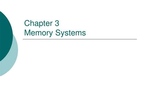 Ppt Chapter 3 Memory Systems Powerpoint Presentation Free Download