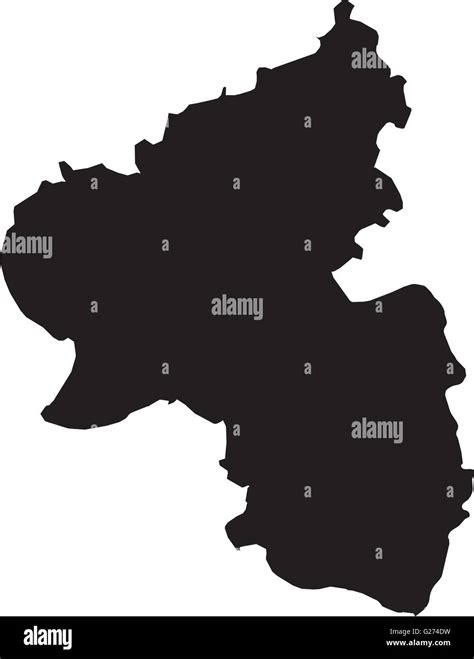 Karte Von Rheinland Pfalz Stock Vektorgrafik Alamy