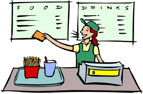 Fast Food Cashier Clipart Clip Art Library