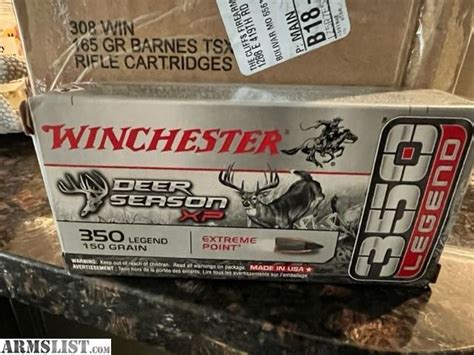 Armslist For Sale Winchester Deer Season Xp 350 Legend