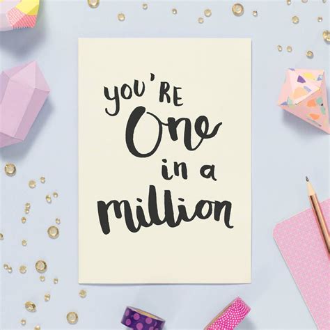 One In A Million Card By Oops A Doodle One In A Million Invitation