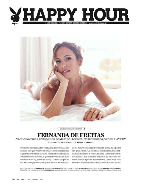 Fernanda De Freitas Nue Dans Playboy Magazine Brasil