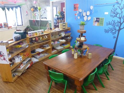 The Work Table In The Art Area At Pied Piper Preschool Classroom