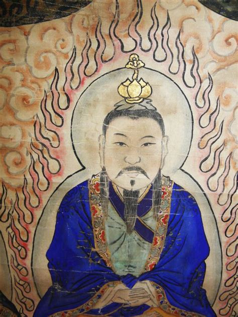 Large Taoist Painting Of The Supreme Triad The Three Pure Ones China
