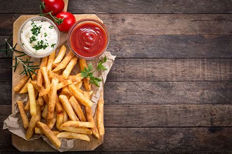 4k Free Download French Fries Ketchup Mayonnaise Munchies Nachos
