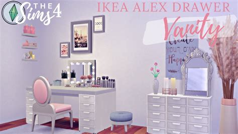 Creating The Ikea Alex Drawer Vanity In Sims Functional Tutorial No