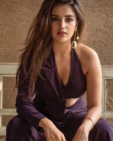 Nidhhi Agerwal Hot Cleavage Exposed In Deep Low Neck Outfit Desi Girlz