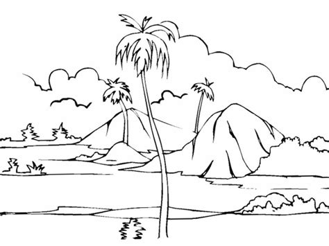 Scenery Coloring Pages At Free Printable Colorings