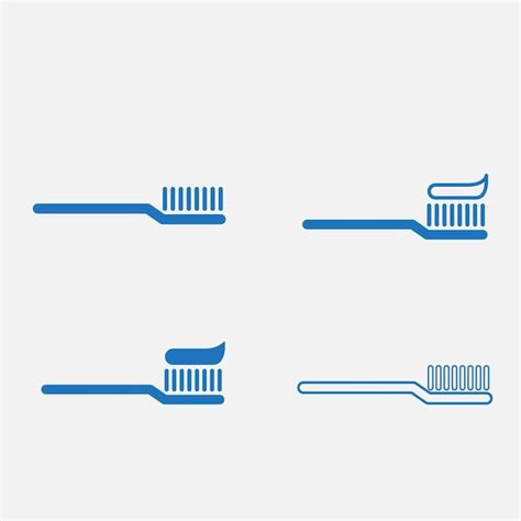 Premium Vector Toothbrush Icon Vector Logo Design Template