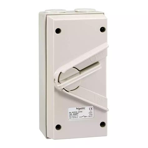 Buy 35a 250v Single Pole Isolating Switch Ip66 Schneider Electric