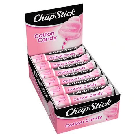 Chapstick Cotton Candy 015 Oz 12 Stick Refill Box
