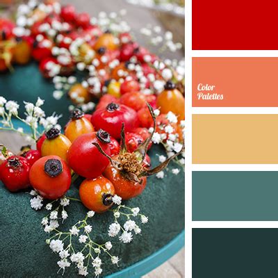 Citrus color scheme a beautiful summer color palette of dard red, mustard , yellow, lime , chartreuse, and green. Color Palette #2526 | Color Palette Ideas