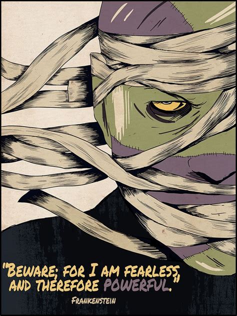 Frankenstein Fearless And Therefore Powerful Quote Poster Book