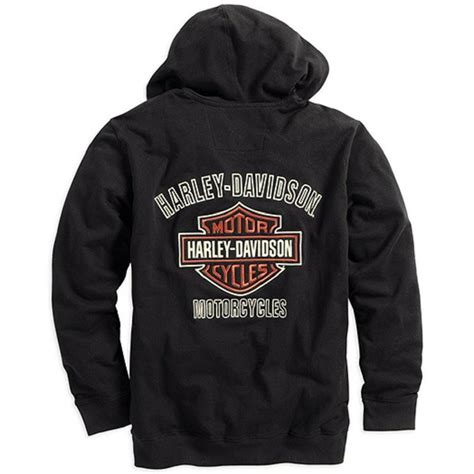 Harley Davidson Harley Davidson Mens Bar And Shield Logo Hoodie