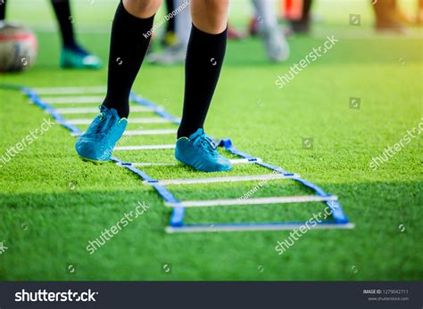 Young Boy Soccer Players Jogging Jump Stock Photo 1279042711 Shutterstock