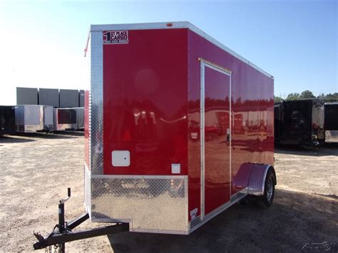 Covered Wagon V Nose 6x12 Enclosed Cargo Concession Trailer 3x6 Serving