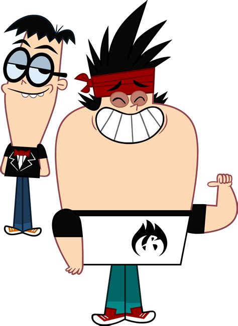 Check out this transparent Grojband characters Kin and Kon PNG image