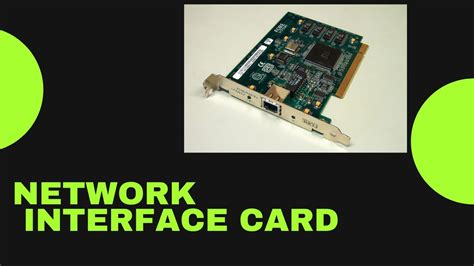 Nic Network Interface Card Youtube