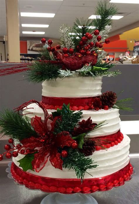 Picture Of Adorable Christmas Wedding Cakes