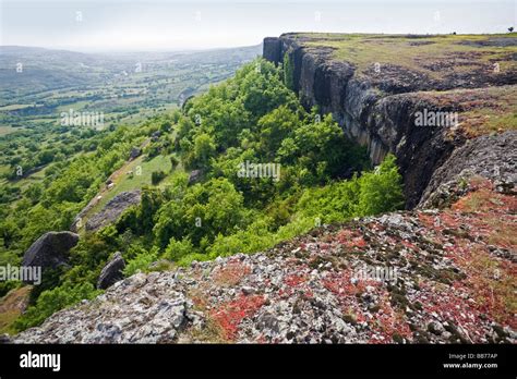 The Coiron Basalt Plateau In The Ardeche Rhône Alpes France