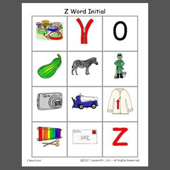 List of 314 words that start with z. Z Word Initial