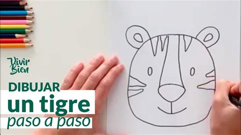 Cómo dibujar un tigre Paso a paso Fácil niños How to Draw a Tiger