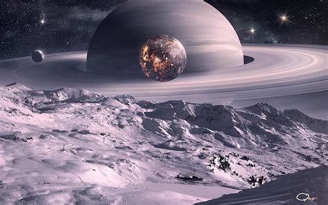 Moon Of Saturn By Qauz On Deviantart