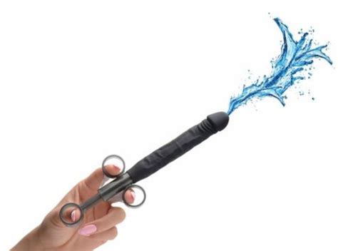 Jizz Shooter Silicone Dildo Lubricant Lube Launcher Uni Sex Syringe