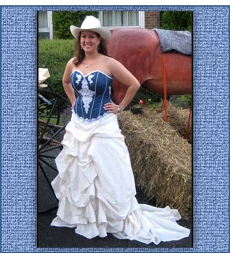 Scarlett Denim Bridal Corset | I Do In Denim Western Wedding Wear