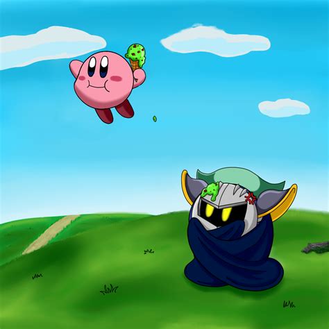 Meta Knight And Kirbys Icecream Day Meta Knight Kirby Knight