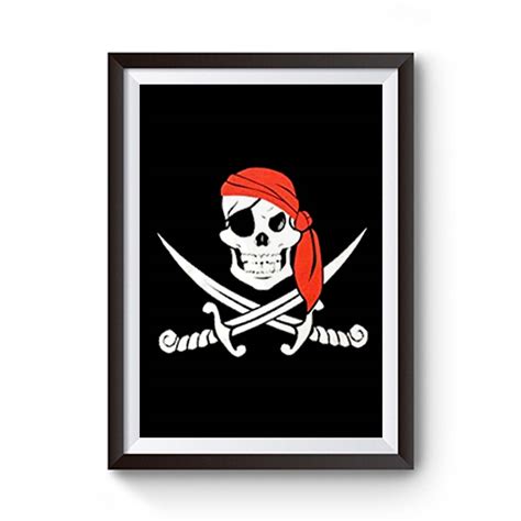 Jolly Roger Pirate Flag Premium Matte Poster