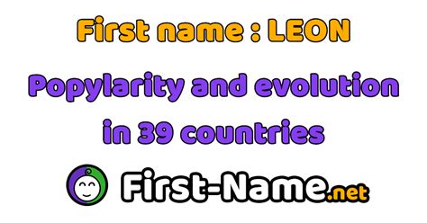 First Name Leon Popularity Evolution And Trend