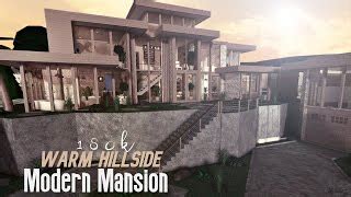 Warm Hillside Modern Mansion 100k NO LARGE PLOT Blox Doovi