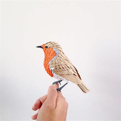 Diana Beltran Herreras Realistic Paper Birds Amusing Planet