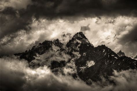 Mountain Sky Cloudscape Landscape Nature Clouds Mist Mount Everest